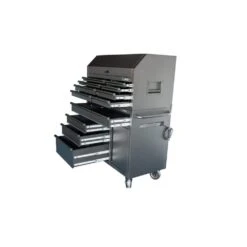 Husky HD 46 In. Wide 24.5 In. Deep 12-Drawer Tool Chest And Rolling Cab Set, Matte Black -Husky Tools Shop matte black husky tool chest combos hotc4612bb1s 4f 1000