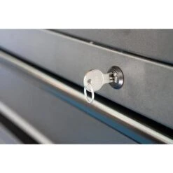 Husky HD 46 In. Wide 24.5 In. Deep 12-Drawer Tool Chest And Rolling Cab Set, Matte Black -Husky Tools Shop matte black husky tool chest combos hotc4612bb1s 66 1000