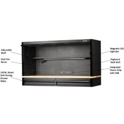 Husky Tool Storage 61 In. W X 23 In. D Heavy Duty Top Tool Chest With Riser -Husky Tools Shop matte black husky top tool chests 61hutch 1d 1000
