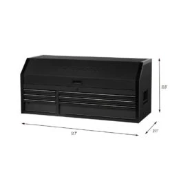 Husky Heavy-Duty 52 In. W 6-Drawer, Deep Tool Chest In Matte Black -Husky Tools Shop matte black husky top tool chests h52ch6hd 4f 1000