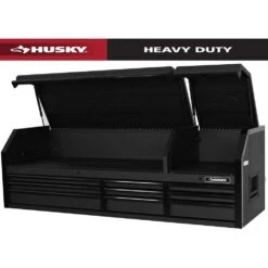 Husky Tool Storage 72 In. W X 23 In. D Heavy Duty Matte Black Top Tool Chest