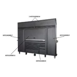 Husky Modular Tool Storage Heavy Duty 62 In. W X 24 In. D Matte Black Top Tool Chest -Husky Tools Shop matte black husky top tool chests hotc62xdbb1u d4 1000
