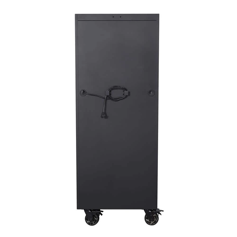 Husky Tool Storage 27 In. W X 23 In. D Heavy Duty Matte Black 4-Shelf Rolling Side Tool Locker 13 Husky Tool Storage 27 In. W X 23 In. D Heavy Duty Matte Black 4-Shelf Rolling Side Tool Locker - Image 11