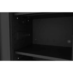 Husky Tool Storage 27 In. W X 23 In. D Heavy Duty Matte Black 4-Shelf Rolling Side Tool Locker 23 Husky Tool Storage 27 In. W X 23 In. D Heavy Duty Matte Black 4-Shelf Rolling Side Tool Locker -Husky Tools Shop matte black side tool cabinets lockers h27locker4 4f 1000