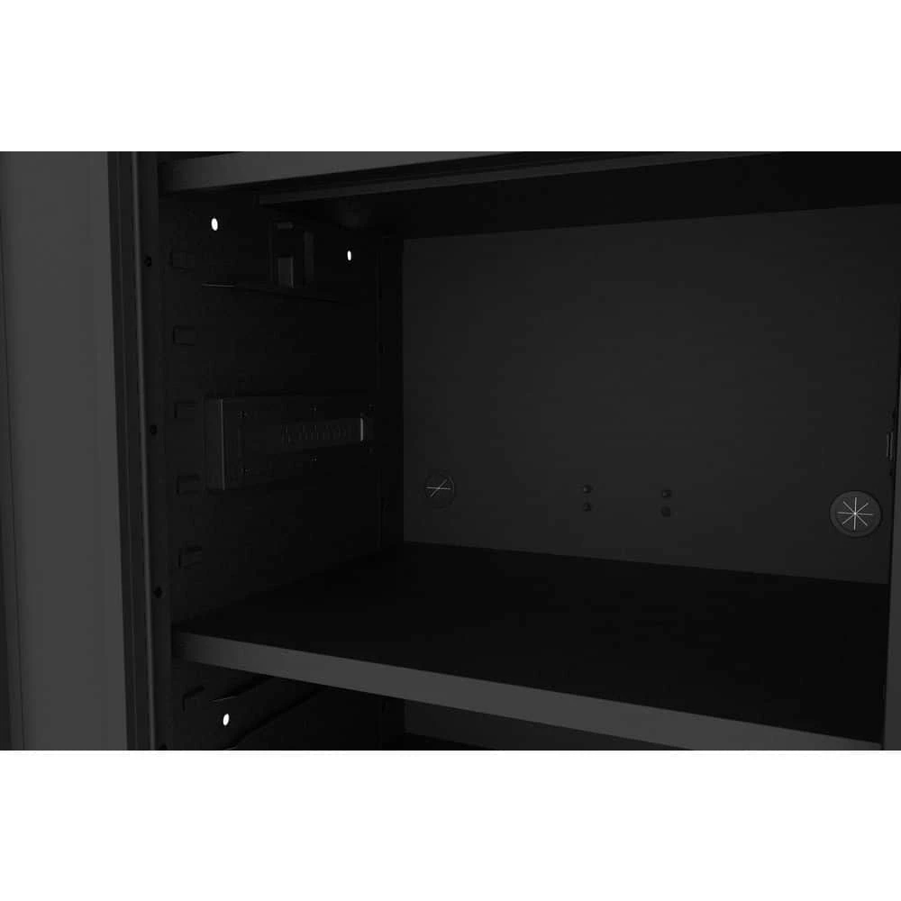 Husky Tool Storage 27 In. W X 23 In. D Heavy Duty Matte Black 4-Shelf Rolling Side Tool Locker 11 Husky Tool Storage 27 In. W X 23 In. D Heavy Duty Matte Black 4-Shelf Rolling Side Tool Locker - Image 9