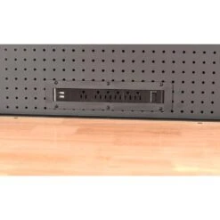 Husky 61 In. W X 23 In. D Heavy-Duty 17-Drawer Mobile Workbench Cabinet With Riser And Hutch In Matte Black -Husky Tools Shop matte black with black trim husky mobile workbenches h61mwc15hutch 77 1000