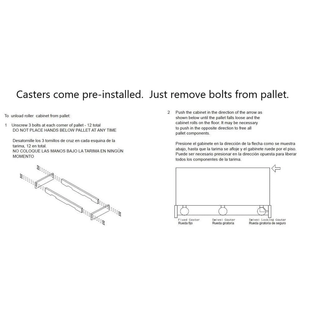 Husky 72 In. W X 24 In. D Heavy Duty 15-Drawer Mobile Workbench Cabinet Chest With Stainless Steel Top In Matte Black 12 Husky 72 In. W X 24 In. D Heavy Duty 15-Drawer Mobile Workbench Cabinet Chest With Stainless Steel Top In Matte Black - Image 10