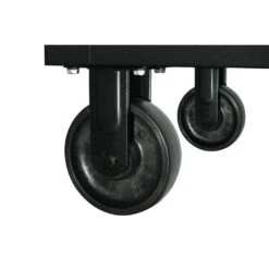 Husky 52 In. W X 25 In. D Heavy Duty 9-Drawer Mobile Workbench Cabinet With Adjustable-Height Hardwood Top In Matte Black -Husky Tools Shop matte black with black trim husky mobile workbenches holc5209bb1m fa 1000