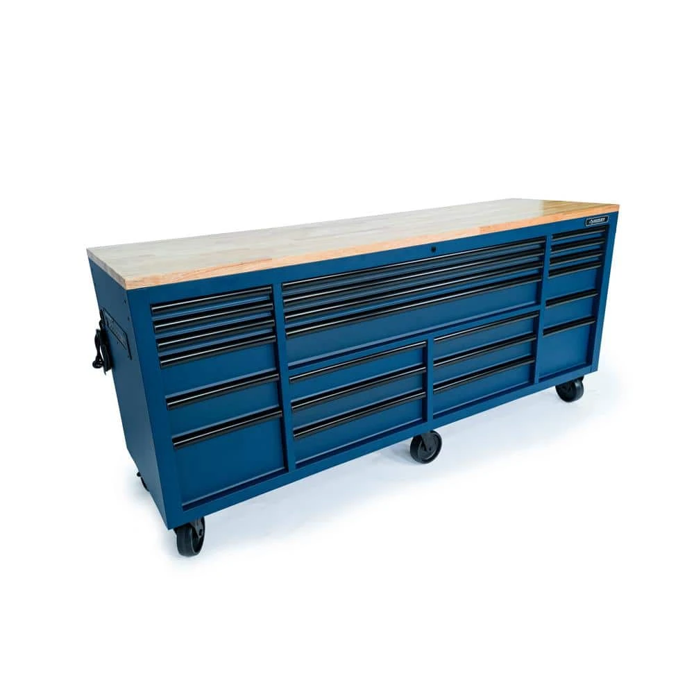 Husky Tool Storage Heavy Duty 84 In. W X 24 In. D Matte Blue Mobile Workbench Cabinet 14 Husky Tool Storage Heavy Duty 84 In. W X 24 In. D Matte Blue Mobile Workbench Cabinet - Image 12