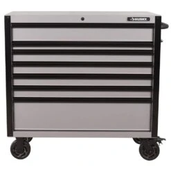 Husky Heavy Duty 42 In. 7-Drawer Matte Gray Rolling Tool Cabinet -Husky Tools Shop matte gray husky tool cabinets h42tr7hdgry 40 1000