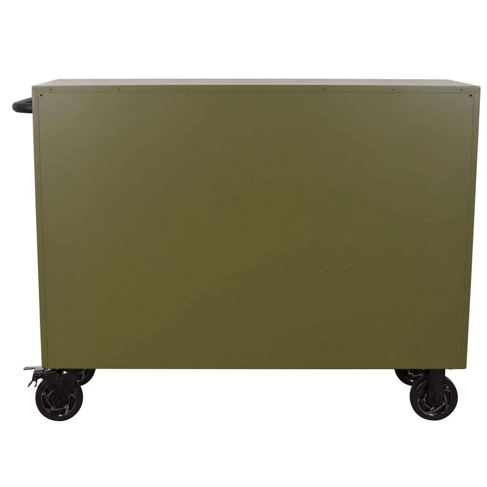 Husky Heavy Duty 52 In. W 9-Drawer Matte Army Green Rolling Tool Cabinet 8 Husky Heavy Duty 52 In. W 9-Drawer Matte Army Green Rolling Tool Cabinet - Image 6