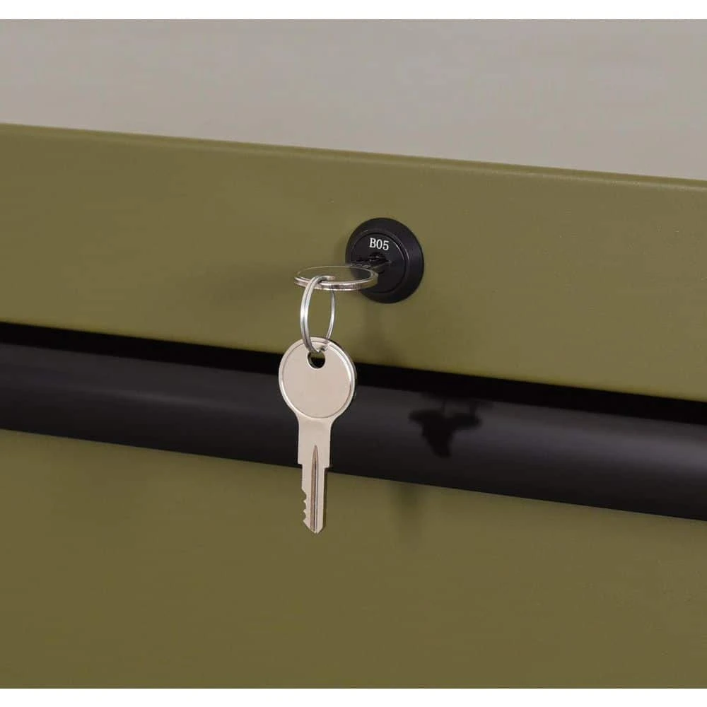 Husky Heavy Duty 52 In. W 9-Drawer Matte Army Green Rolling Tool Cabinet 9 Husky Heavy Duty 52 In. W 9-Drawer Matte Army Green Rolling Tool Cabinet - Image 7