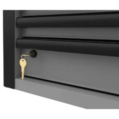 Husky Heavy-Duty 52 In. W 15-Drawer Matte Gray Steel Rolling Tool Chest Combo -Husky Tools Shop matte gray husky tool chest combos h52ch6tr9hdv4gr 44 1000