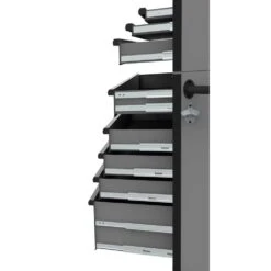 Husky Heavy-Duty 52 In. W 15-Drawer Matte Gray Steel Rolling Tool Chest Combo -Husky Tools Shop matte gray husky tool chest combos h52ch6tr9hdv4gr 77 1000