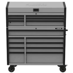 Husky Heavy-Duty 52 In. W 15-Drawer Matte Gray Steel Rolling Tool Chest Combo -Husky Tools Shop matte gray husky tool chest combos h52ch6tr9hdv4gr a0 1000