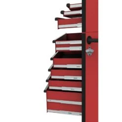 Husky Heavy-Duty 52 In. W 15-Drawer Matte Red Steel Rolling Tool Chest Combo -Husky Tools Shop matte red husky tool chest combos h52ch6tr9hdv4rd 77 1000