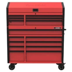 Husky Heavy-Duty 52 In. W 15-Drawer Matte Red Steel Rolling Tool Chest Combo -Husky Tools Shop matte red husky tool chest combos h52ch6tr9hdv4rd a0 1000