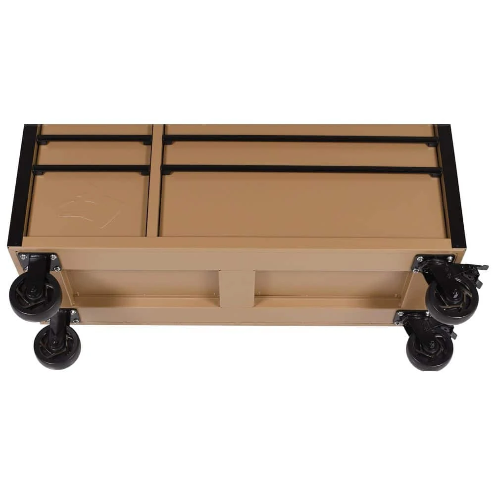 Husky Heavy Duty 52 In. W 9-Drawer Matte Tan Rolling Tool Cabinet 7 Husky Heavy Duty 52 In. W 9-Drawer Matte Tan Rolling Tool Cabinet - Image 5