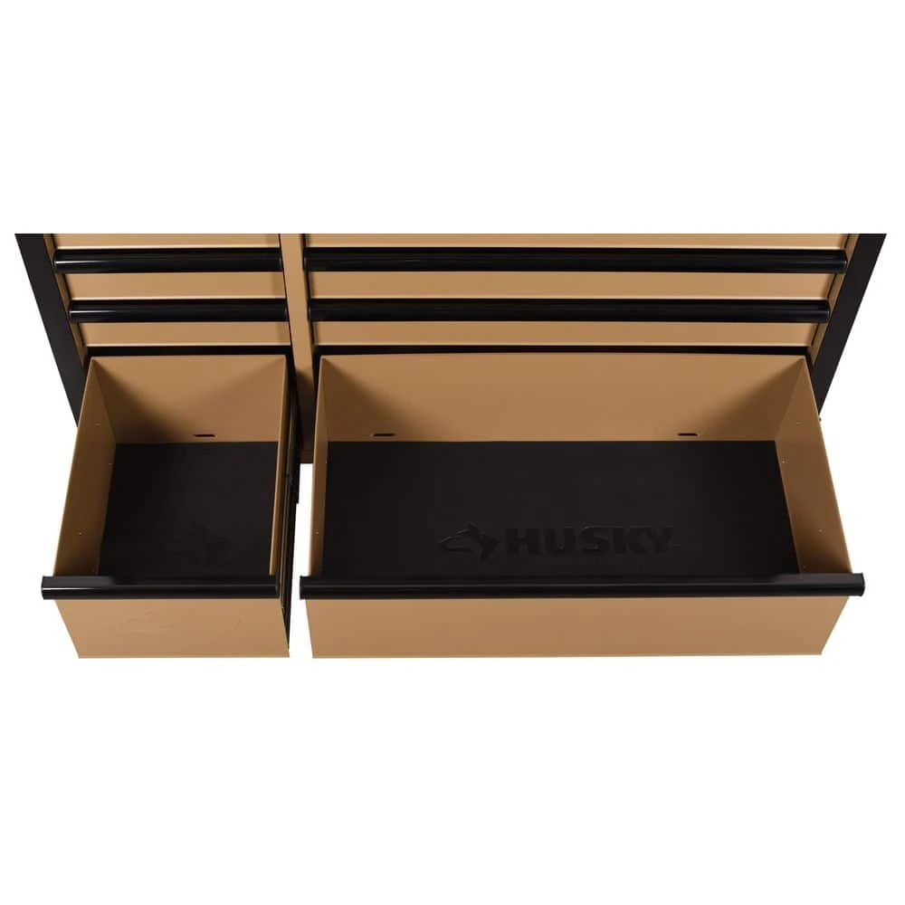 Husky Heavy Duty 52 In. W 9-Drawer Matte Tan Rolling Tool Cabinet 14 Husky Heavy Duty 52 In. W 9-Drawer Matte Tan Rolling Tool Cabinet - Image 12