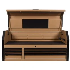 Husky Heavy Duty 52 In. W 6-Drawer Matte Tan Top Tool Chest -Husky Tools Shop matte tan husky top tool chests h52ch6hdv4tan 40 1000