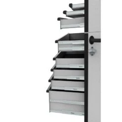 Husky Heavy-Duty 52 In. W 15-Drawer Matte White Steel Rolling Tool Chest Combo -Husky Tools Shop matte white husky tool chest combos h52ch6tr9hdv4wh 77 1000