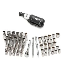 Husky 3/8 In. Drive Mechanics Tool Set With 3/8 In. Drive Cordless Ratchet (71-Piece) -Husky Tools Shop mechanics tool sets h70mts3dcratcb 40 1000