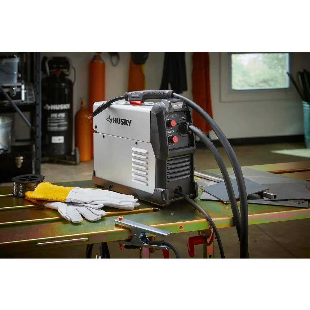 Husky Single Phase 125 Amp 120-Volt AC Wire Feed 125 MIG Flux Cored Welder 8 Husky Single Phase 125 Amp 120-Volt AC Wire Feed 125 MIG Flux Cored Welder - Image 6