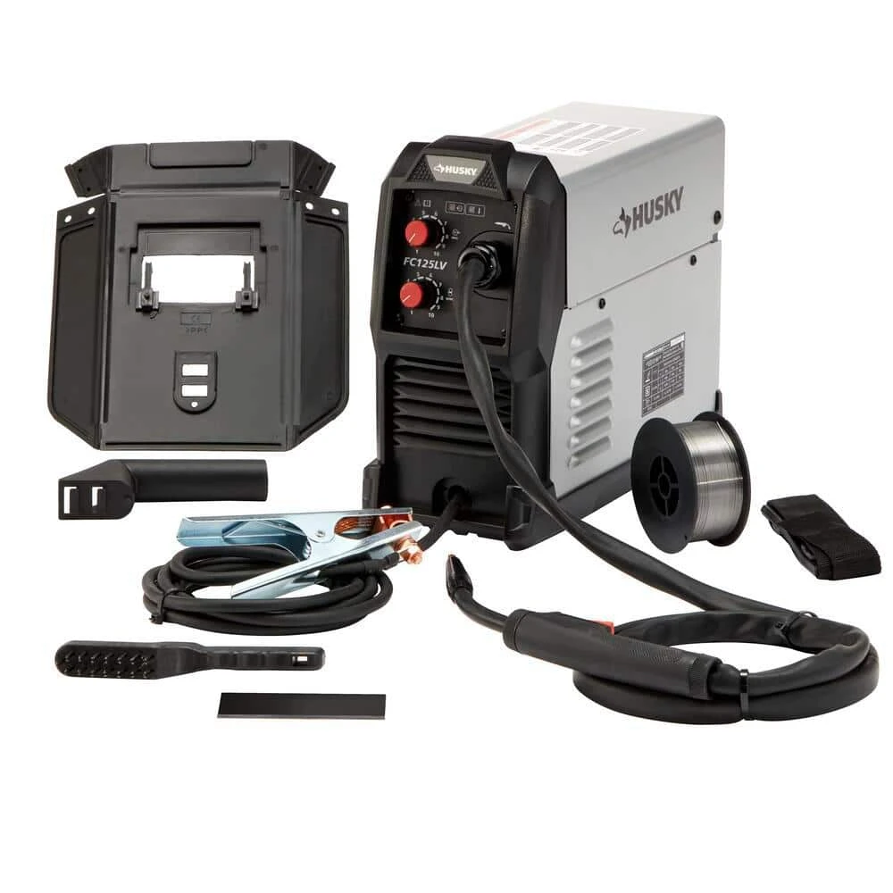 Husky Single Phase 125 Amp 120-Volt AC Wire Feed 125 MIG Flux Cored Welder 4 Husky Single Phase 125 Amp 120-Volt AC Wire Feed 125 MIG Flux Cored Welder - Image 2