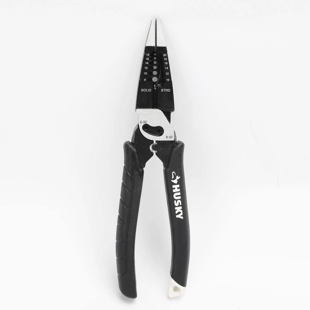 Husky 8 In. Multi-Function Long Nose Pliers With Rubber Handle 3 Husky 8 In. Multi-Function Long Nose Pliers With Rubber Handle