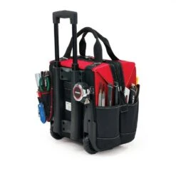 Husky 14 In. Rolling Tool Tote Bag -Husky Tools Shop red and black husky tool bags gp 44316an13 1f 1000
