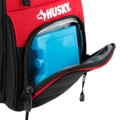 Husky 9 In. Job Site Lunch Box Cooler Bag -Husky Tools Shop red black husky tool bags hd50100 th 1d 1000