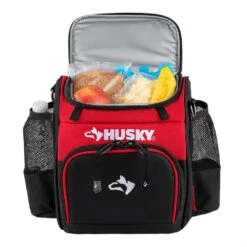 Husky 9 In. Job Site Lunch Box Cooler Bag -Husky Tools Shop red black husky tool bags hd50100 th 40 1000