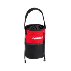 Husky 5 In. 10 Pocket Utility Sack Tool Bag -Husky Tools Shop red black husky tool bags hd50200 th 1d 1000