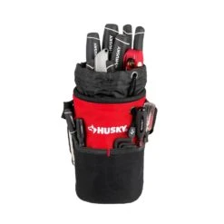 Husky 5 In. 10 Pocket Utility Sack Tool Bag -Husky Tools Shop red black husky tool bags hd50200 th 40 1000