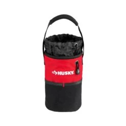 Husky 5 In. 10 Pocket Utility Sack Tool Bag -Husky Tools Shop red black husky tool bags hd50200 th a0 1000