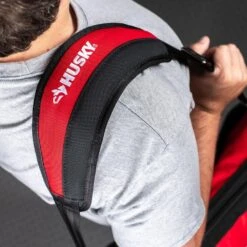 Husky 3.5 In. Detachable Padded Tool Bag Shoulder Strap -Husky Tools Shop red black husky tool bags hd50300 th 1f 1000