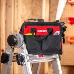 Husky 12 In 4 Pocket Zippered Tool Bag -Husky Tools Shop red black husky tool bags hd60012 th 31 1000