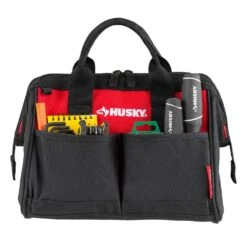 Husky 12 In 4 Pocket Zippered Tool Bag -Husky Tools Shop red black husky tool bags hd60012 th 40 1000