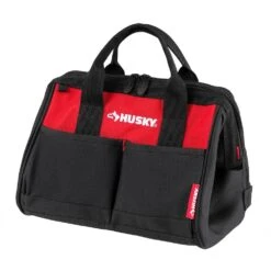 Husky 12 In 4 Pocket Zippered Tool Bag -Husky Tools Shop red black husky tool bags hd60012 th 66 1000