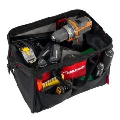 Husky 12 In 4 Pocket Zippered Tool Bag -Husky Tools Shop red black husky tool bags hd60012 th a0 1000