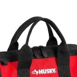 Husky 12 In 4 Pocket Zippered Tool Bag -Husky Tools Shop red black husky tool bags hd60012 th c3 1000