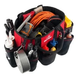 Husky 14 In. 15 Pocket Open Top Supply Tool Bag -Husky Tools Shop red black husky tool bags hd60014 th a0 1000