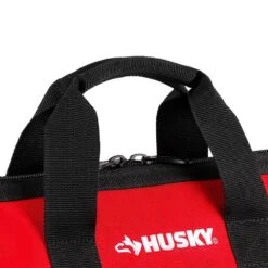 Husky 18 In. 14 Pocket Zippered Tool Bag -Husky Tools Shop red black husky tool bags hd60018 th 4f 1000
