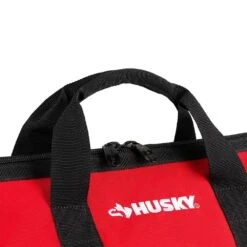 Husky 24 In. 16 Pocket Zippered Tool Bag -Husky Tools Shop red black husky tool bags hd60024 th 4f 1000