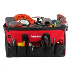 Husky 24 In. 16 Pocket Zippered Tool Bag -Husky Tools Shop red black husky tool bags hd60024 th a0 1000