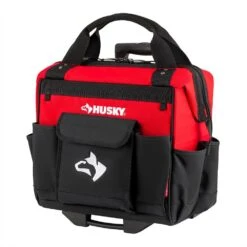 Husky 14 In. 13 Pocket Rolling Tool Bag -Husky Tools Shop red black husky tool bags hd65014 th 4f 1000