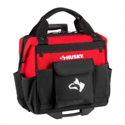 Husky 14 In. 13 Pocket Rolling Tool Bag -Husky Tools Shop red black husky tool bags hd65014 th c3 1000