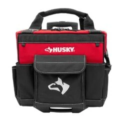 Husky 14 In. Rolling Tool Bag With Stackable 12 In. Tool Bag -Husky Tools Shop red black husky tool bags hd650142 th bd 40 1000