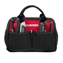 Husky 14 In. Rolling Tool Bag With Stackable 12 In. Tool Bag -Husky Tools Shop red black husky tool bags hd650142 th bd fa 1000
