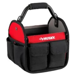 Husky 10 In. 15 Pocket Open Top Tool Bag -Husky Tools Shop red black husky tool bags hd70010 th 66 1000